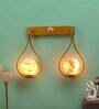 Double Metal Novelty Wall Light (Gold)