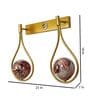 Double Metal Novelty Wall Light (Gold)