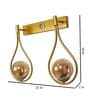 Double Metal Novelty Wall Light (Gold)
