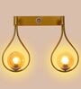 Double Metal Novelty Wall Light (Gold)
