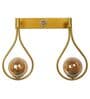 Double Metal Novelty Wall Light (Gold)