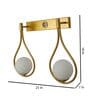 Double Metal Novelty Wall Light (Gold)
