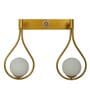 Double Metal Novelty Wall Light (Gold)