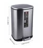 12 Litres Stainless Steel Pedal Dustbin