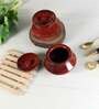 Dove Red Handi with Lid Set of 2