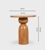 Dove Side Table In Brown Finish