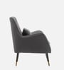 Dowdle Velvet Lounge Chair In Grey Colour