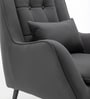 Dowdle Velvet Lounge Chair In Grey Colour