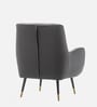 Dowdle Velvet Lounge Chair In Grey Colour