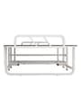 Dozer Folding Single Bed with Mattress in African Oak Finish