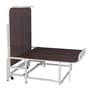 Dozer Folding Single Bed with Mattress in African Oak Finish