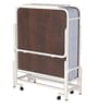 Dozer Folding Single Bed with Mattress in African Oak Finish