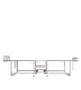 Dozer Folding Single Bed with Mattress in African Oak Finish