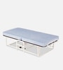 Dozer Folding Single Bed with Mattress in African Oak Finish