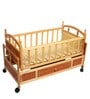 Dozy 6 In 1 Baby Wooden Cot In Brown Colour