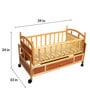 Dozy 6 In 1 Baby Wooden Cot In Brown Colour