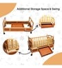 Dozy 6 In 1 Baby Wooden Cot In Brown Colour