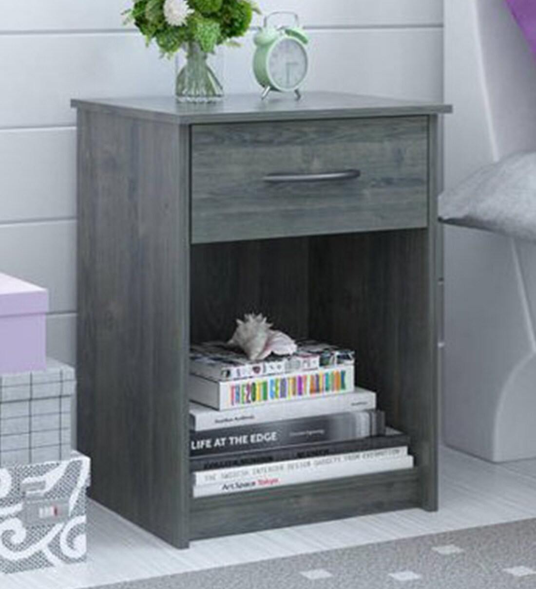 grey oak night stand