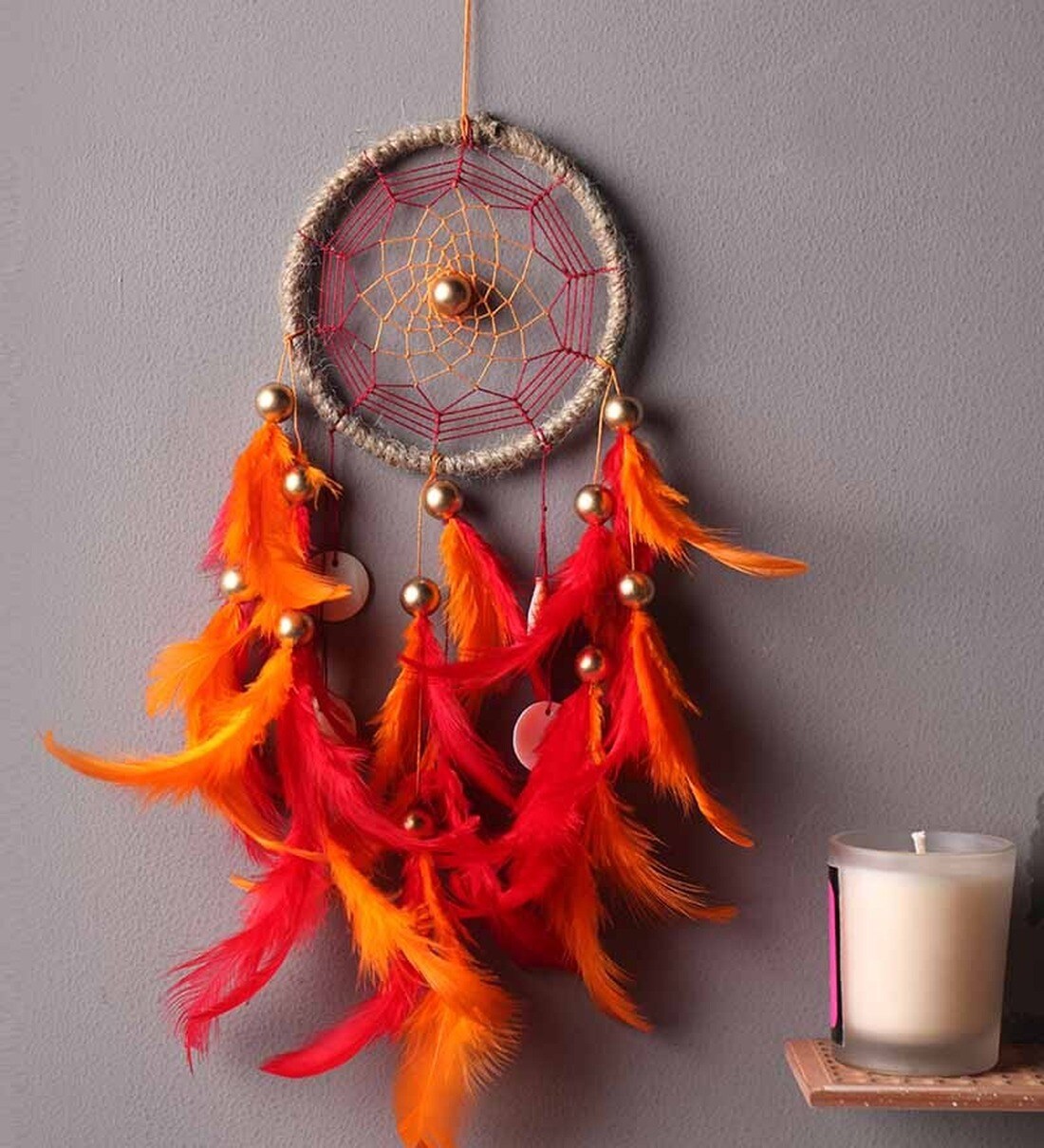 Buy Multicolor Wool Tropical Dream Catcher by Rooh Dream Catchers