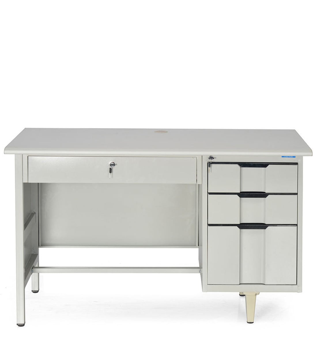 Buy Dream Office Table with wide drawer in Grey Colour by Nilkamal ...