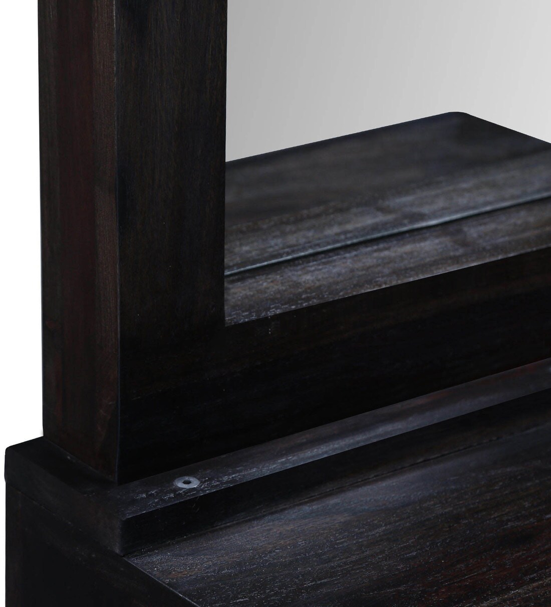 Buy Acropolis Solid Wood Dresser with Mirror in Warm Chestnut Finish By