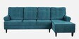 Dreamer Fabric LHS Sectional Sofa In Malibu Green Colour