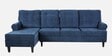 Dreamer Fabric RHS Sectional Sofa In Cobalt Blue Colour