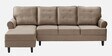 Dreamer Fabric RHS Sectional Sofa In Mocha Brown Colour