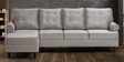 Dreamer Fabric RHS Sectional Sofa In White Colour
