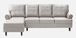 Dreamer Fabric RHS Sectional Sofa In White Colour