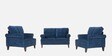 Dreamer Fabric Sofa Set (2+1+1) In Cobalt Blue Colour