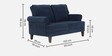 Dreamer Fabric Sofa Set (2+1+1) In Cobalt Blue Colour