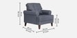 Dreamer Fabric Sofa Set (3+1+1) In Blue Colour
