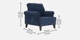 Dreamer Fabric Sofa Set (3+1+1) In Cobalt Blue Colour