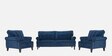 Dreamer Fabric Sofa Set (3+1+1) In Cobalt Blue Colour
