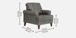 Dreamer Fabric Sofa Set (3+1+1) In Grey Colour