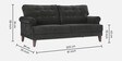 Dreamer Fabric Sofa Set (3+1+1) In Smoke Grey Colour