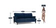 Dreamer Fabric 3 Seater Sofa in Cobalt Blue Colour