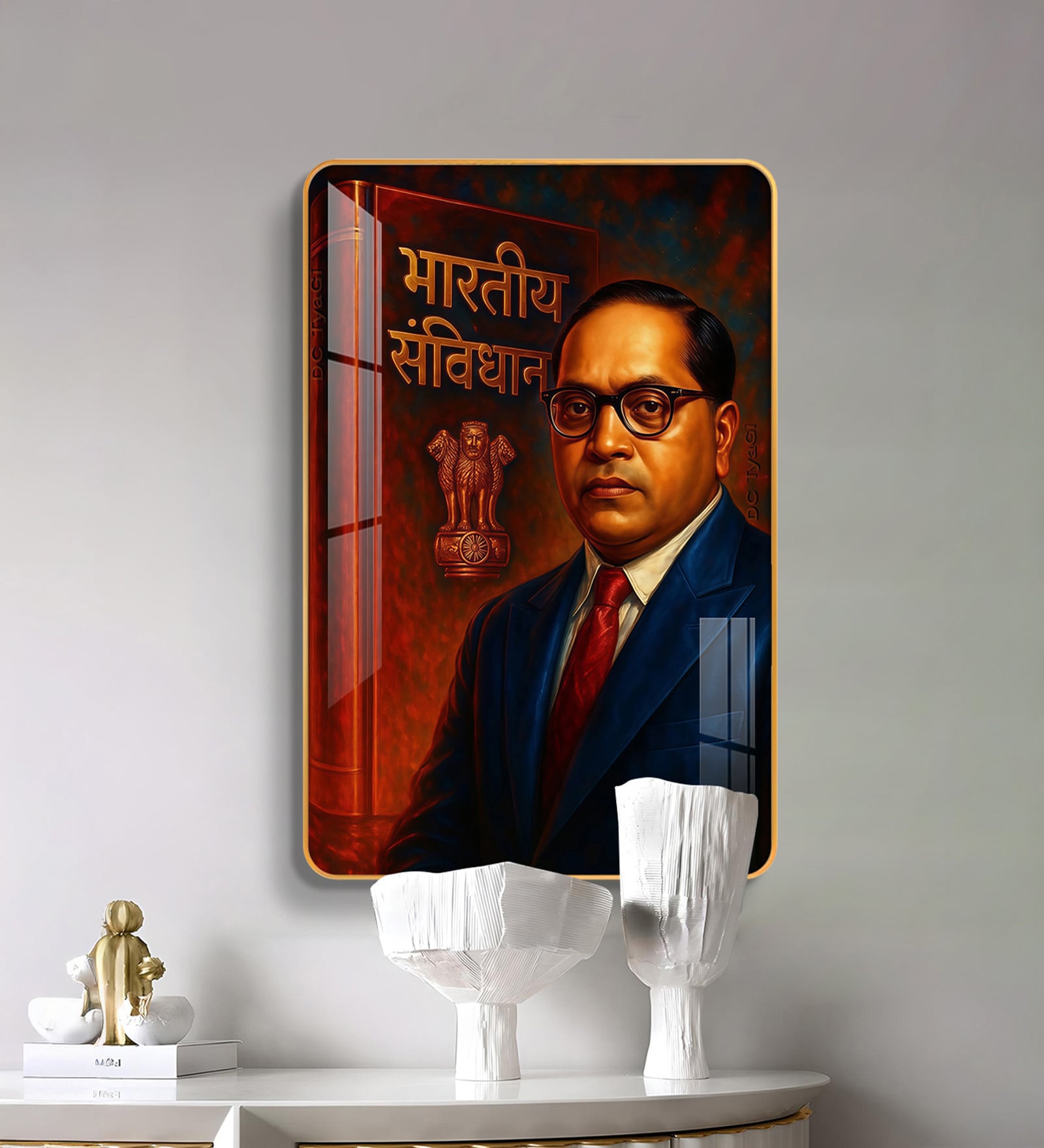 Dr. B.R. Ambedkar Ji MDF Wood Acrylic Wall Art