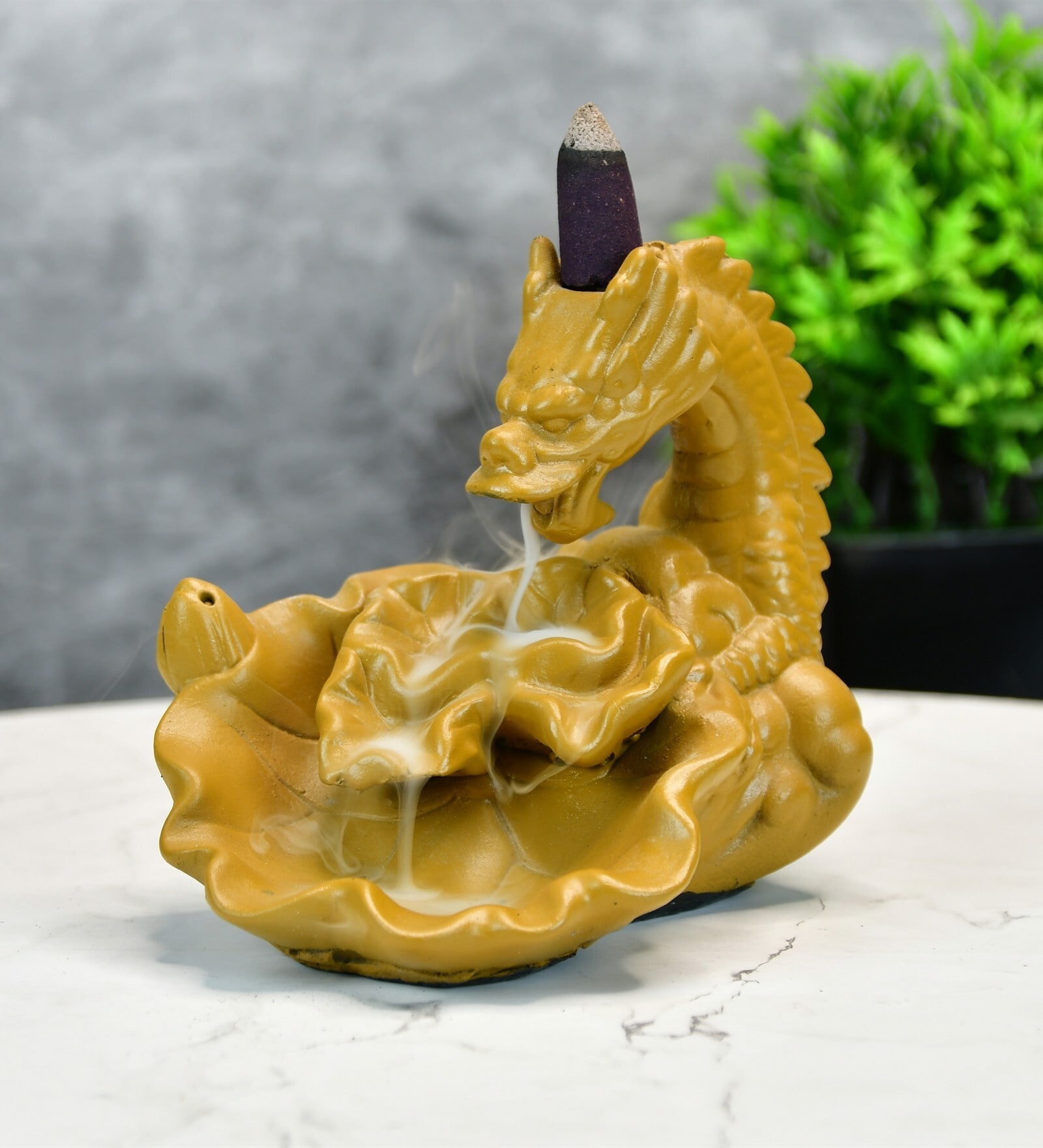 Beige Dragon Smoke Fountain