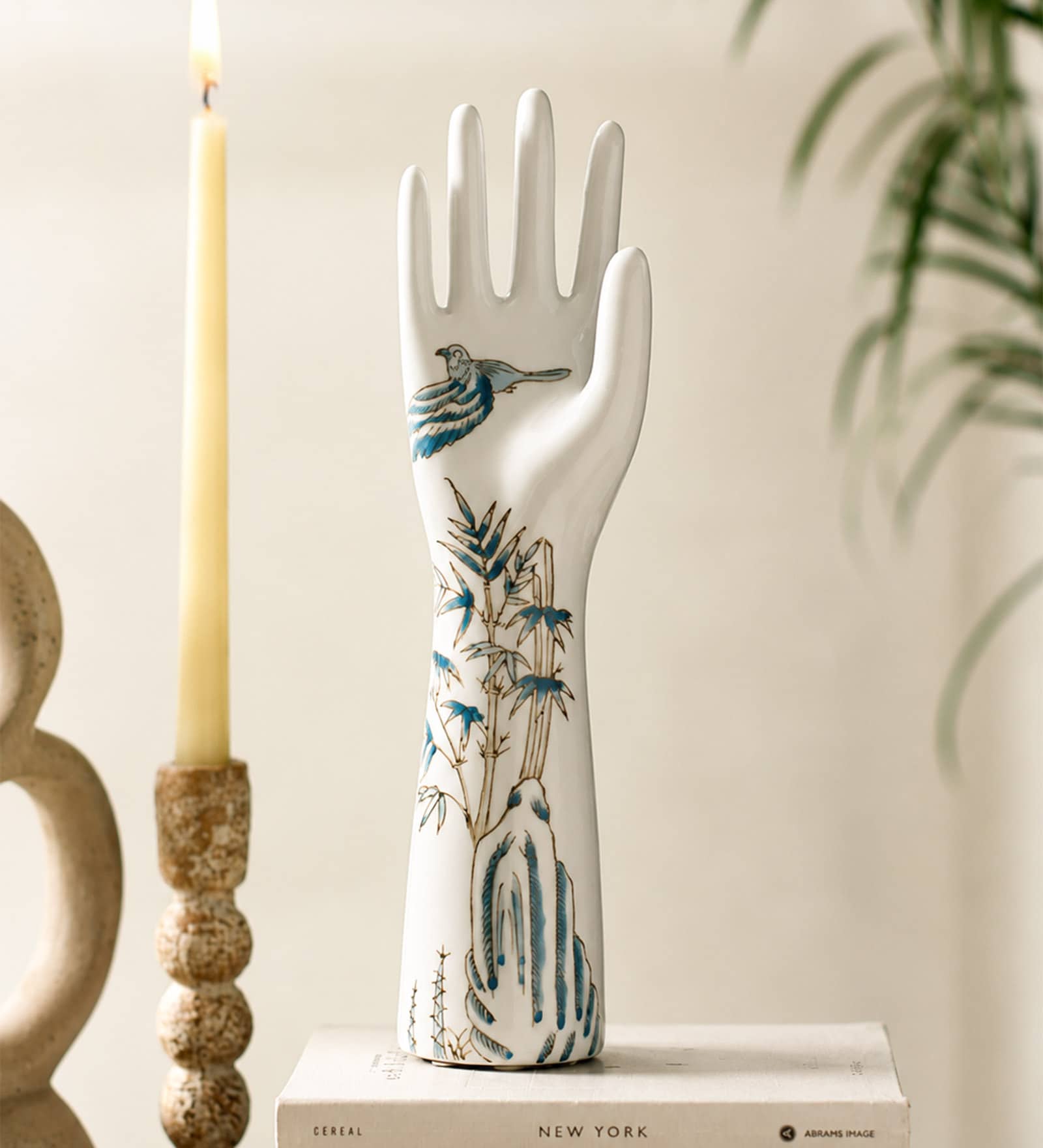 White Dranz Hand Sculpture