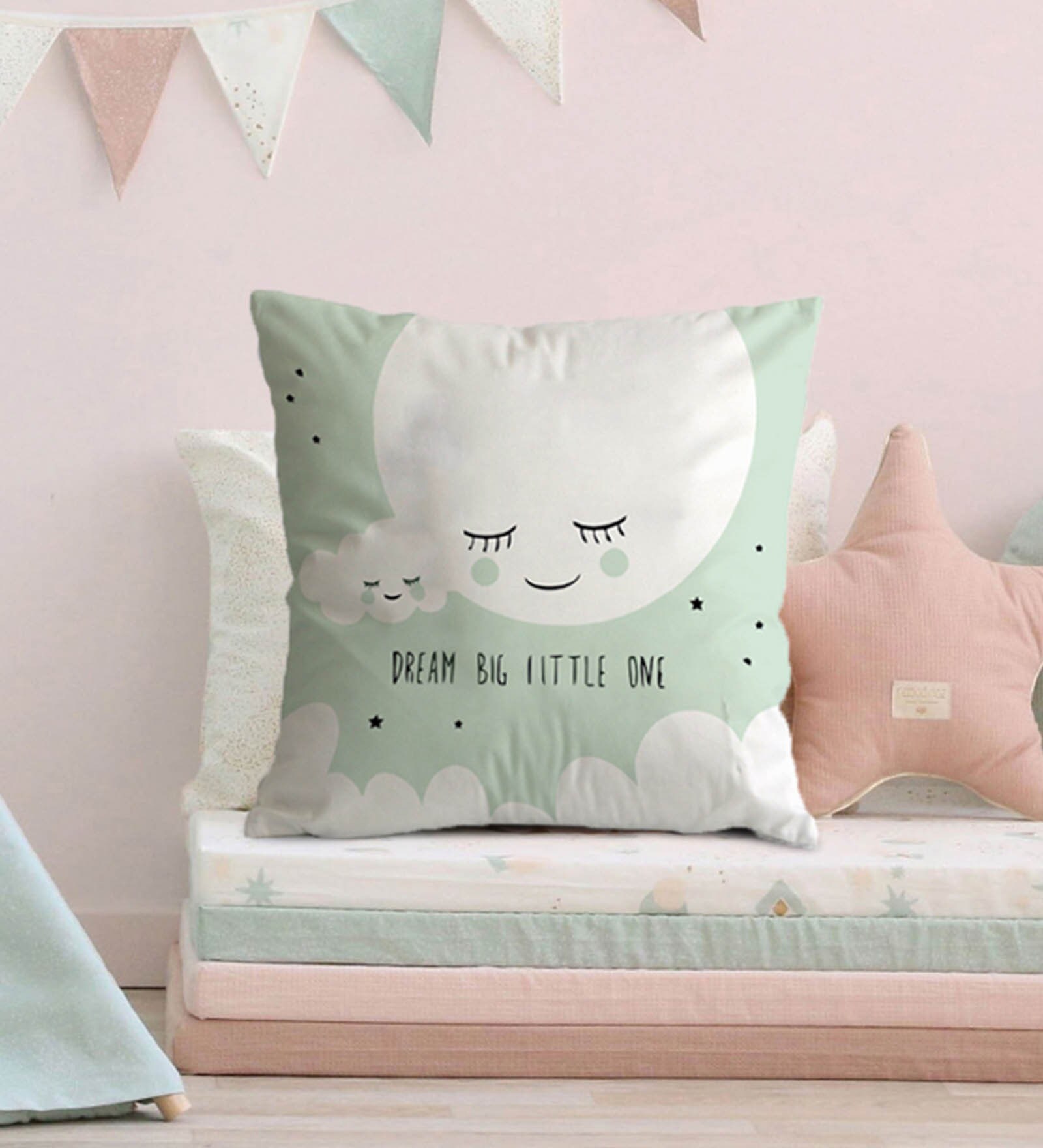 Canvas Cushion with Dream Big Little one Print