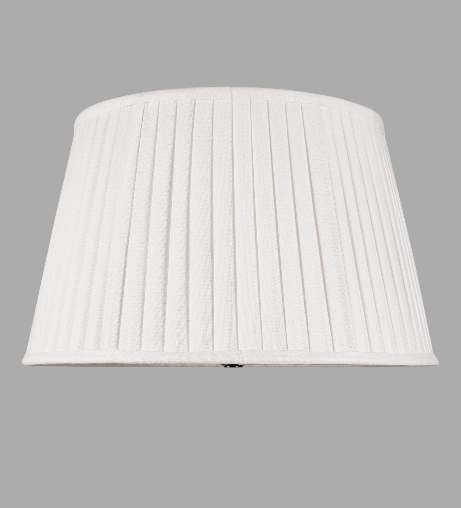 Droplet White Linen Pleated Lampshade