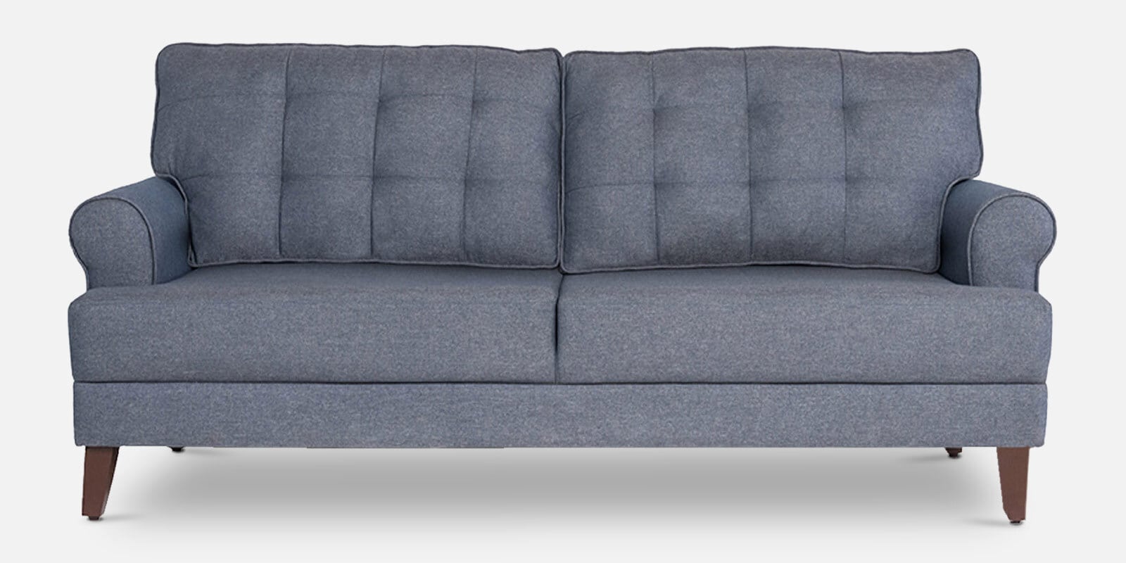 Buy Dreamer Fabric 3 Seater Sofa in Omega Blue Colour at 21% OFF by ...