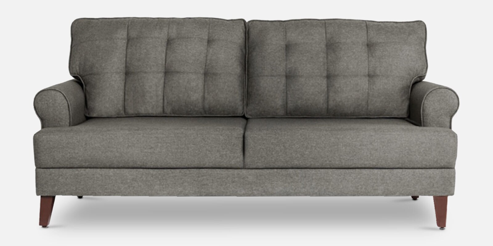 Buy Dreamer Fabric 3 Seater Sofa In Omega Grey Colour At 26% OFF By ...