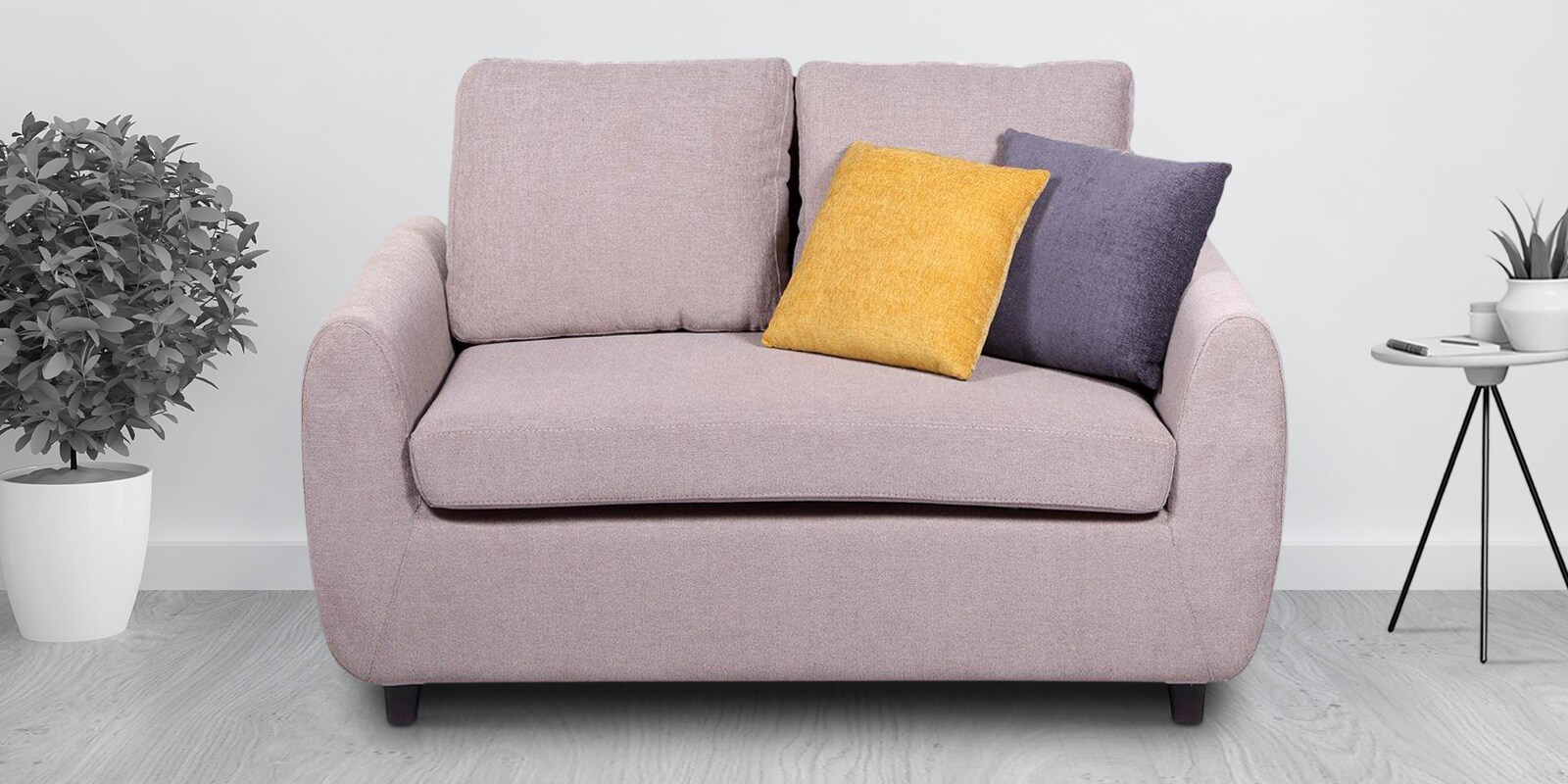 Droopy 2 Seater Sofa in Light Grey Colour
