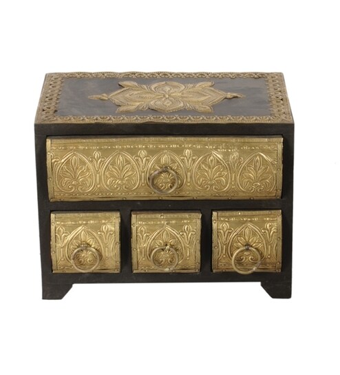 Buy Brass Fitted Drawer Box Online Trinket Boxes Curios