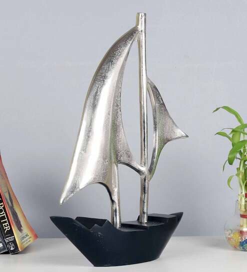 Dream Boat Large Raw Silver Finish Aluminium Boat