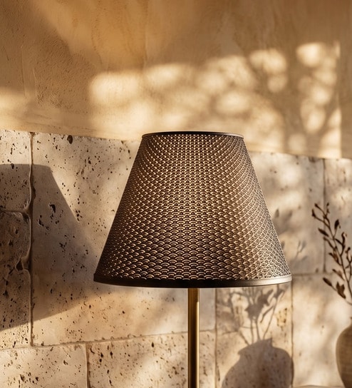 Brown Drift Polymer Lamp Shade