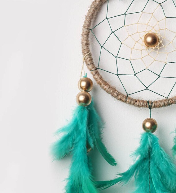 Buy Green Wool Dream Catcher by Rooh Dream Catchers Online - Feng Shui ...